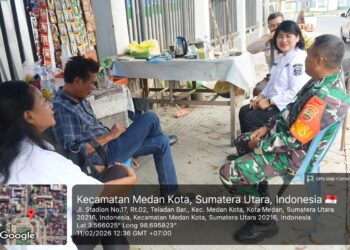 Babinsa Koramil 0201- 04/MK Ciptakan Keakraban dengan Warga Binaan Diwilayah