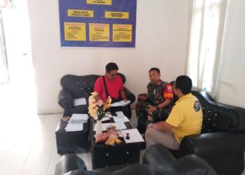 Wujud Sinergitas, Babinsa Komsos Bersama Perangkat Desa