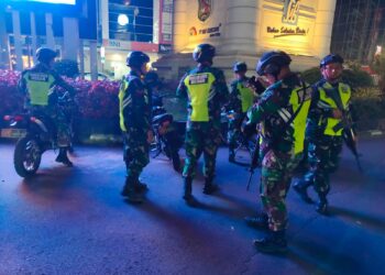 Patroli Malam, Personel Koramil 0201-16/TM Amankan Wilayah Kota Medan