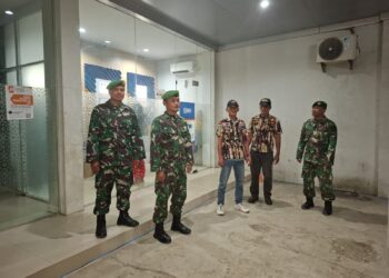 Koramil 13/AN Bersinergi dengan FKPPI, Jaga Kamtibmas Wilayah Aek Nabara