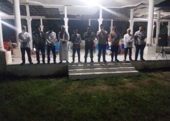 Koramil 12/LP Ikuti Pawai Obor Sambut Ramadhan 1447 H di Kecamatan Sungai Kanan