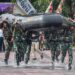 Tunjukkan Mental Juara, Prajurit Brigif 2 Marinir Tampil Tangguh Pada Lomba Lari Estafet Militer