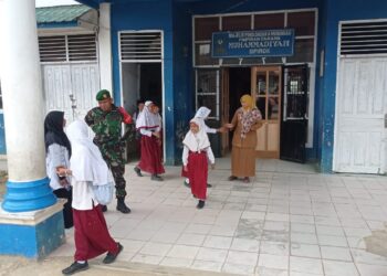 Satgas Kodim 0212/TS Pulihkan SD Muhammadiyah dan TK ABA Sipirok, Siswa Kembali Belajar