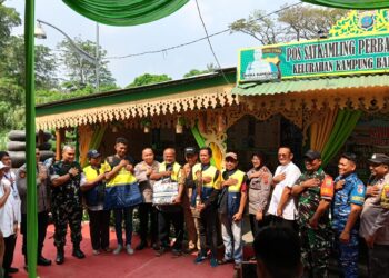 Danramil Dan Babinsa Koramil 0201-05/MB Hadiri Acara Penyerahan Hadiah Juara 1 Lomba Pos Satkamling Poldasu