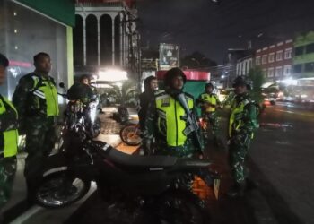 Patroli Motoris Koramil 0201-16/TM, Amankan Kota Medan dari Aksi Geng Motor