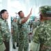 Wakil Panglima TNI Dampingi Menhan RI Kunjungi Yonif TP 852/ABY