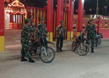 Babinsa Koramil 03/SB Gelar Patroli Bersama FKPPI, Perkuat Sinergi Kamtibmas di Panai Hilir