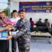 PEDULI MASYARAKAT, TNI AL GELAR BAKTI SOSIAL DAN CEK KESEHATAN GRATIS DI DESA BUSUNG, SERI KUALA LOBAM