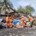 Program Grebek Sampah Kodim 0502/JU ,Ciptakan Kemanunggalan TNI Rakyat dan Budayakan Hidup Bersih