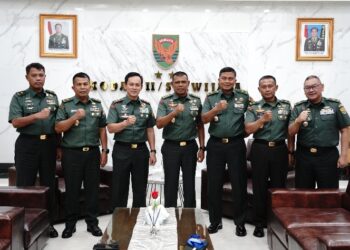 Pangdam II/Sriwijaya Terima Audiensi Tim Pokja Sahli Kasad, Bahas Kajian Ekonomi dan Kesra
