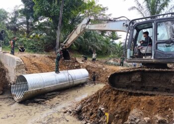 Satgas Gulbencal Kodam I/Bukit Barisan Tuntaskan Perbaikan Jembatan di Tapanuli Selatan, Akses Warga Pulih 100 Persen