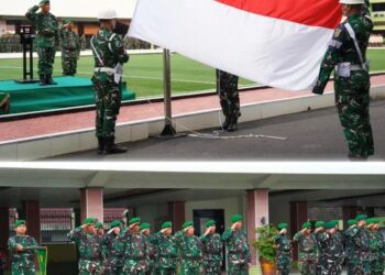 Perkokoh Disiplin dan Jati Diri, Kodam II/Sriwijaya Gelar Upacara Bendera Mingguan