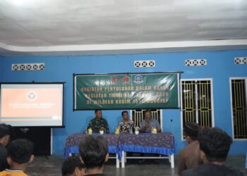 Satgas TMMD Ke-127 Kodim 1514/Morotai Gelar Penyuluhan Bahaya Radikalisme dan Kesehatan di Daruba Pantai