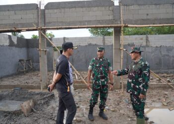 Danrem 064/MY Tinjau Pembangunan Sejumlah Koperasi Desa Kelurahan Merah Putih di Serang