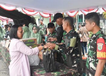 Kodim 1710/Mimika Gelar Bazar Ramadhan Sambut Idul Fitri 1447 H