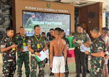 Pangdam XXIV/MT Pimpin Sidang Sub Panpus Penerimaan Cata PK TNI AD Gelombang I TA 2026