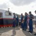 Babinsa Senayang bersama Komduk Siaga di Pelabuhan, Pastikan Arus Mudik Lebaran Aman dan Tertib