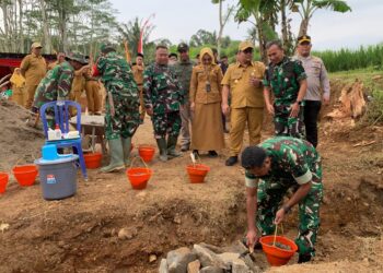 Groundbreaking Jembatan Gantung Garuda Di Wilayah Kodim Wonogiri Akan Menghubungkan Dua Desa Satu Kelurahan