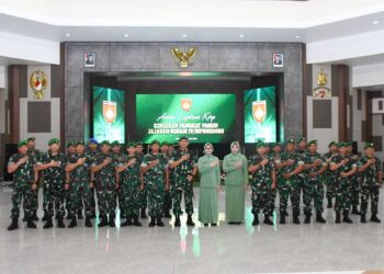 Pangdam IV/Diponegoro Pimpin Laporan Korps Kenaikan Pangkat Perwira Menengah
