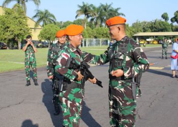 Apel Pelepasan Pratugas Satgas RI–PNG Wilayah Papua Prajurit Brigade Parako 2 Pasgat Siap Tugas