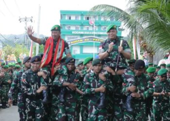 Resmi Selesaikan Tugas, Mayjen TNI Gatot Dilepas Secara Militer Dengan Penuh Kebanggan