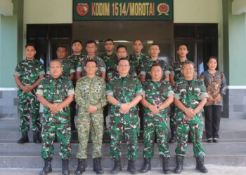 Evaluasi Kinerja Satuan, Dandim 1514/Morotai Terima Kunjungan Tim Audit Itdam XV/Pattimura