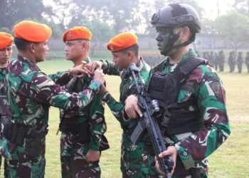 Komandan Divisi Parako Pasgat Pimpin Upacara Pembukaan Latihan Matra Udara I Level 2 Sadyakala Sakti TA 2026