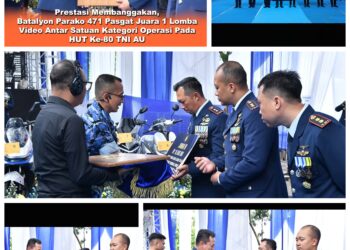 Batalyon Parako 471 Pasgat Juara 1 Video Antar Satuan Kategori Operasi Pada HUT ke-80 TNI AU