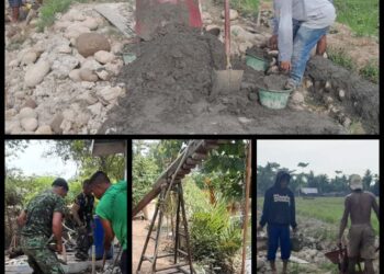 TMMD 128 Gebang,Pembuatan 5 Sumur Bor ,dan Peningkatan Jalan 1500 M Terus Dikebut Satgas