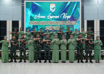 Pangdam XII/Tpr Pimpin Laporan Korps Kenaikan Pangkat Perwira Periode 1 April 2026