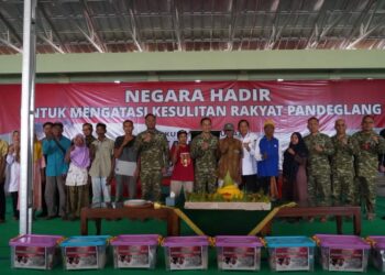 Kaster TNI Hadiri Tasyakuran Pembukaan Karya Bhakti Skala Besar di Pandeglang, Jalan 18 Km Dibangun