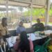 Babinsa Koramil 14/PB Komsos dengan para Lansia di Desa Batu Mbelin Kec. Namorambe Kab.Deli Serdang