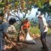 Peduli Lingkungan,Satgas Kodim 0502/JU Bersihkan Sampah di Wilayah Koramil 04/KS