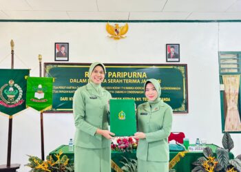 Rapat Paripurna Dalam Rangka Serah Terima Jabatan Ketua Persit KCK Cabang XXXV Kodim 1710/Mimika