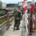 Kasrem 052/Wkr Meninjau Pembangunan Jembatan Garuda di wilayah Kodim 0502/JU