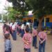 Tanamkan Kedisiplinan, Babinsa Melatih PBB di Sekolah SMP N 1 Pancur Batu