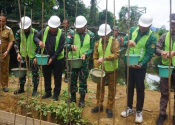 Wujudkan Mimpi Warga, Dandim 1206/Psb Ground Breaking Jembatan Perintis Garuda