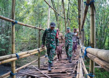 Pangdam IX/Udayana Tinjau KDMP dan Jembatan Garuda di Jembrana