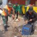 Bersih-bersih Wilayah Koramil 05/Cilincing ,Satgas Sampah Kodim 0502/JU Dukung Program Pemerintah