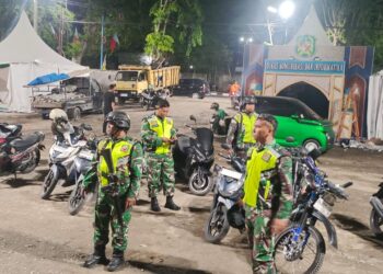Patroli Malam, Danramil 0201-05/MB : Ciptakan Kondisi Kota Medan Yang Kondusif