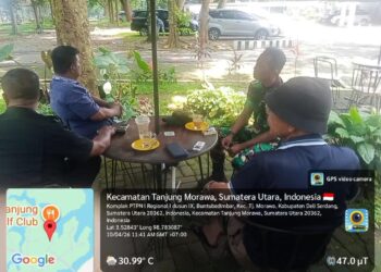 Babinsa 0201-16/TM Laksanakan Komsos dan Monitoring di Tamora Golf Club