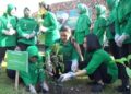 Gerakan Penanaman Pohon Dalam Rangka HUT Ke 80 Persit Kartika Chandra Kirana Oleh Persit KCK Cabang LVII Yonarmed 8/UY