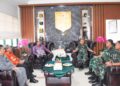 Wujud Sinergitas, Pangdam XIII/Merdeka Terima Audiensi Sekda Provinsi Gorontalo di Makodam