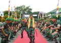 Pertegas Profesionalisme Prajurit, Pangdam XII/Tpr Sambangi Markas Yonzipur 6/SD di Anjongan