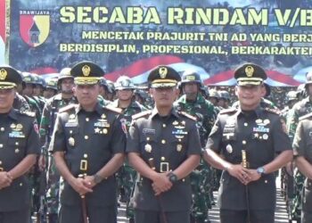 Danrindam V/Brw Resmi Buka Diktuba TNI AD Gel.II Tahun 2026 di Secaba Jember