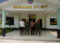 DANRAMIL 0201-07/MT SAMBUT KUNJUNGAN KERJA KAPOLSEK MEDAN TUNTUNGAN