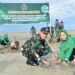 PEDULI KELESTARIAN LINGKUNGAN, PERSIT KODIM MERAUKE TANAM RATUSAN MANGROVE DI PANTAI PAYUM