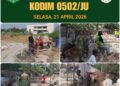 Perkuat Ekonomi Rakyat,Kodim 0502/JU Percepat Pembangunan KDKMP di Kel. Marunda