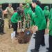 Langkah Nyata Mendukung Pelestarian Lingkungan,Persit KCK Koorcab Rem 052/PD Jaya Laksanakan Penanaman Pohon