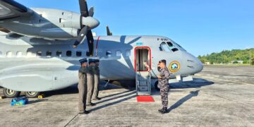 Lanjutkan Operasi Tameng Papua-26, Pesud TNl AL CN235-220 MPA Bertolak dari Ambon